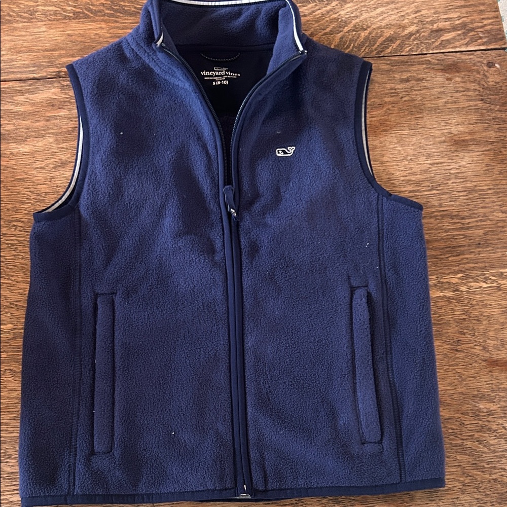 Vineyard Vines Dark Navy Fleece Vest